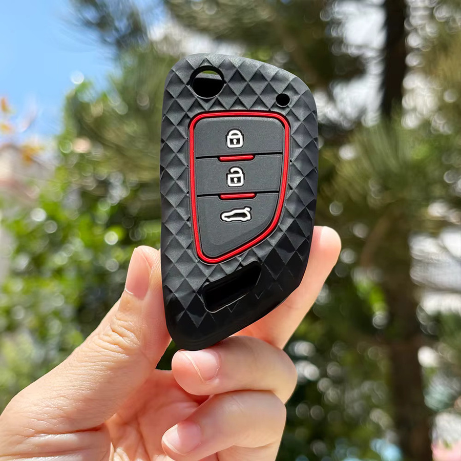 Xhorse Schlüsselabdeckung für VVDI2-Draht MINI Programmierer in Schwarz als Klappschlüsselkappe und Schlüsseletui für Citroen C4 und Peugeot 207 - Bild 3