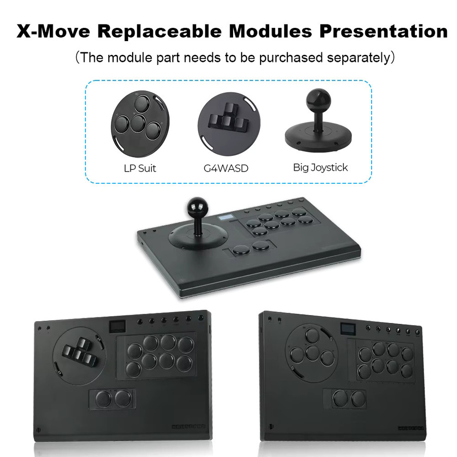 Haute42 X-Move Leverless Controller aus Aluminiumlegierung für PC und PS4/PS5, Schwarz - Bild 3