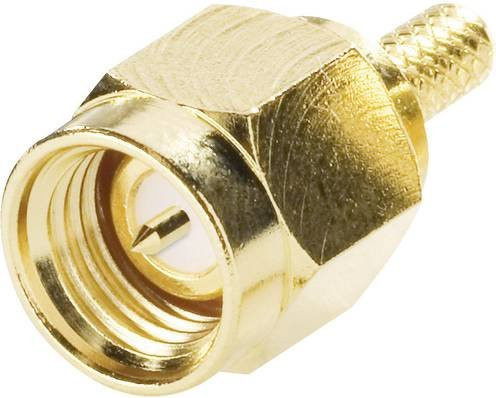 Amphenol SMA-Steckverbinder SMA1111A2-3GT50G-5-50, gerade, 50 Ohm, Gold - Bild 1