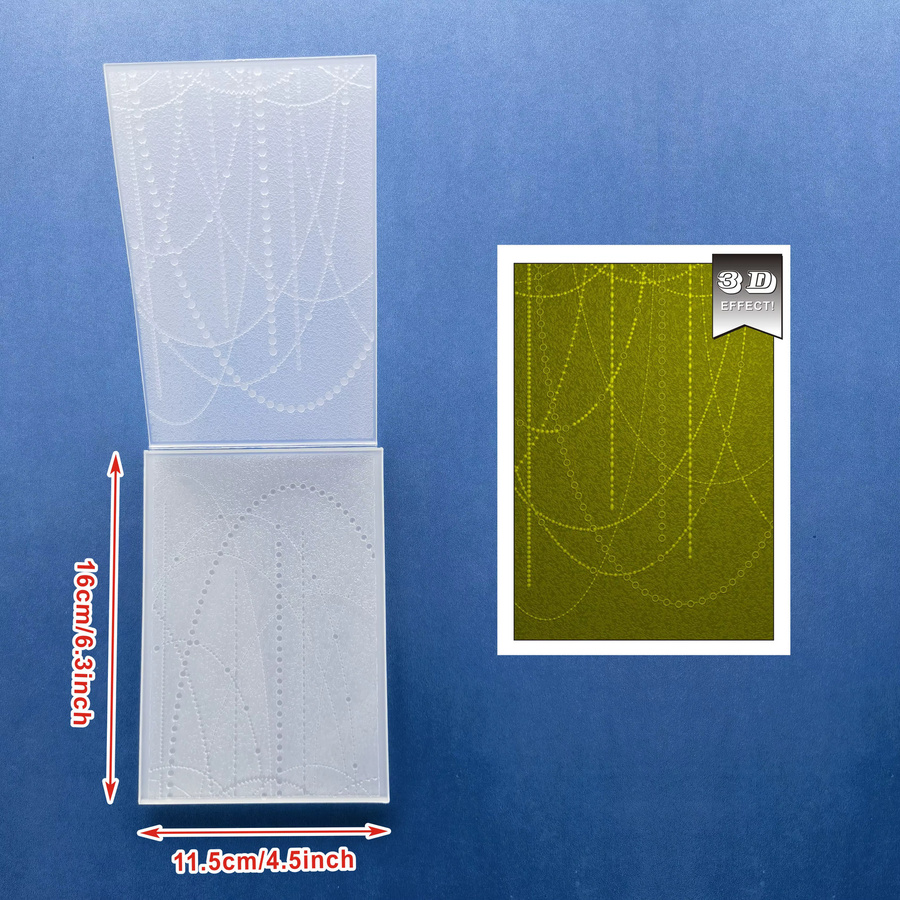 3D-geprägter Ordner Pearl Line Shadow für die Kartenhintergrundproduktion - Bild 3