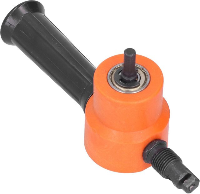 TOMTOP Doppelkopf Nibbler 360 Grad verstellbarer Bohraufsatz Metallschneider in Orange - Bild 1