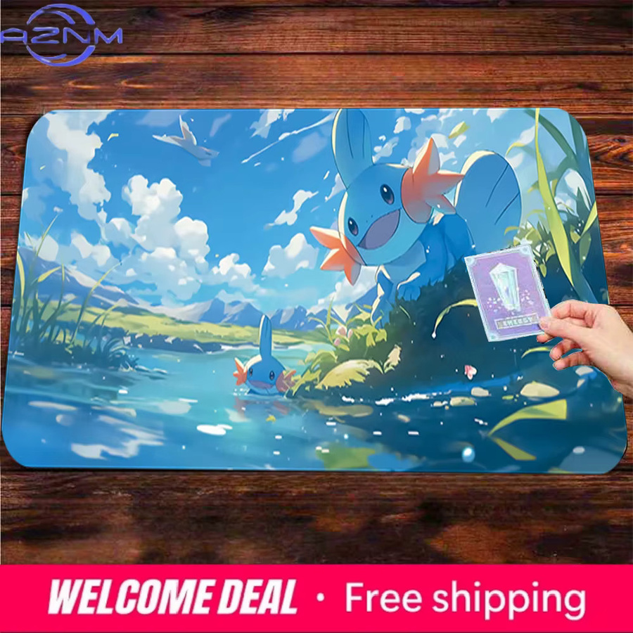 Potdemiel Gaming-Mauspad Mudkip in Sunny River Scenery, Mehrfarbig - Bild 2
