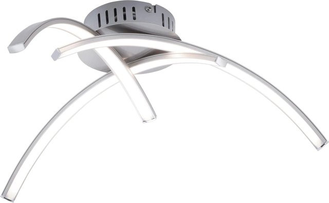 Just Light LED-Deckenleuchte Valerie aus Stahl in Silber, Durchmesser: 40 cm - Bild 1