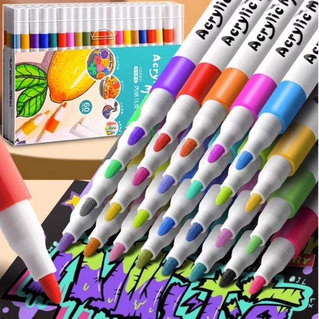 Acrylmarker Set von kissbuty in Multicolour für DIY Handwerk, Stein, Keramik, Glas und Holz - Bild 1