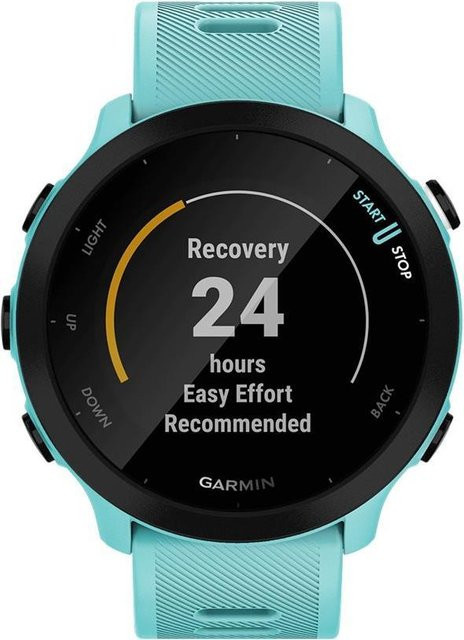 Garmin Forerunner 55 Smartwatch in Aqua Green mit Silikonband, GPS und Herzfrequenzmessung - Bild 1