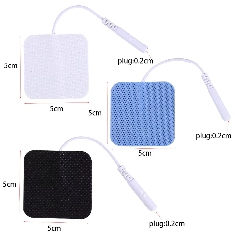 Yinhang Elektroden Pads aus Vliesstoff, 10 Stück, Selbstklebend, Weiß, Maße: 5 x 5 cm - Bild 2