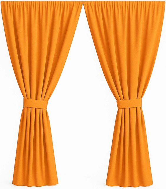Setgarden Outdoor Vorhang Curtain Garden für den Balkon, Orange, 2 Stück, B: 155 cm, H: 220 cm - Bild 1