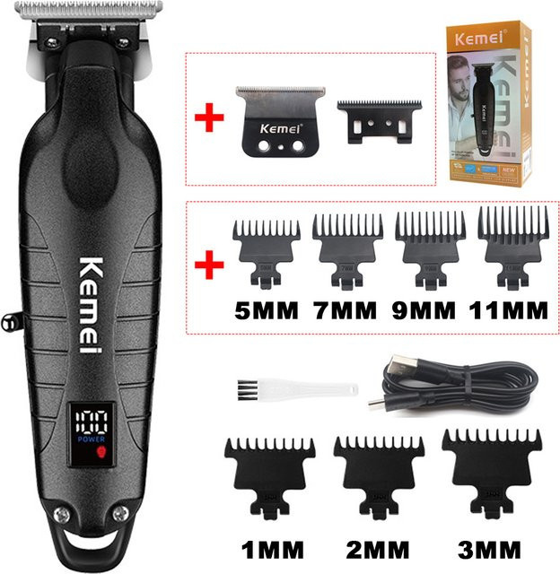 Kemei KM-2293 Haarschneidemaschine, Schwarz, Herren - Bild 1