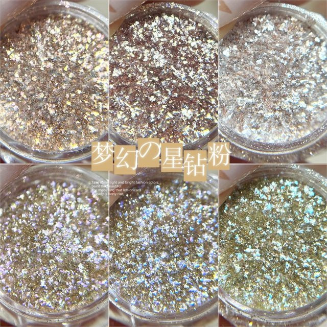 MingLee Nagelpulver, 6 Farben, Chamäleon Paillette, Glitzer, Schimmernd - Bild 1