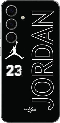 Samsung Galaxy S25 Schutzhülle mit Jordan 23 Logo in Schwarz - Bild 1
