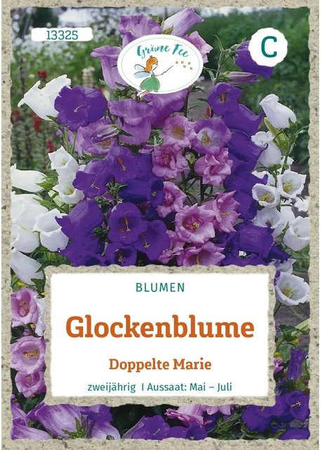 Grüne Fee Glockenblume Doppelte Marie Saatgut für Beete, Rabatten und Töpfe - Bild 1
