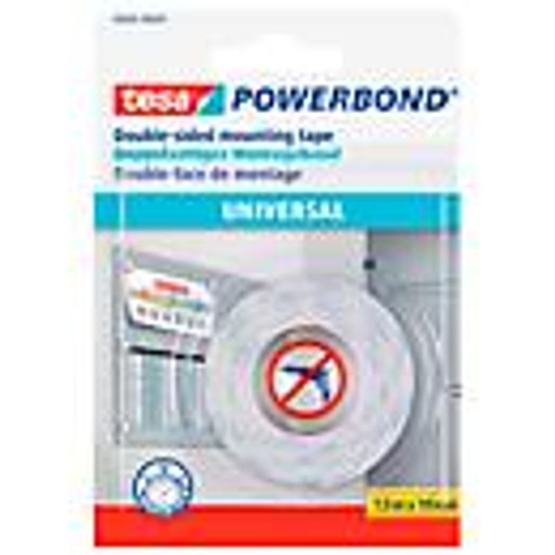 tesa Powerbond Universal doppelseitiges Klebeband transparent - Bild 4