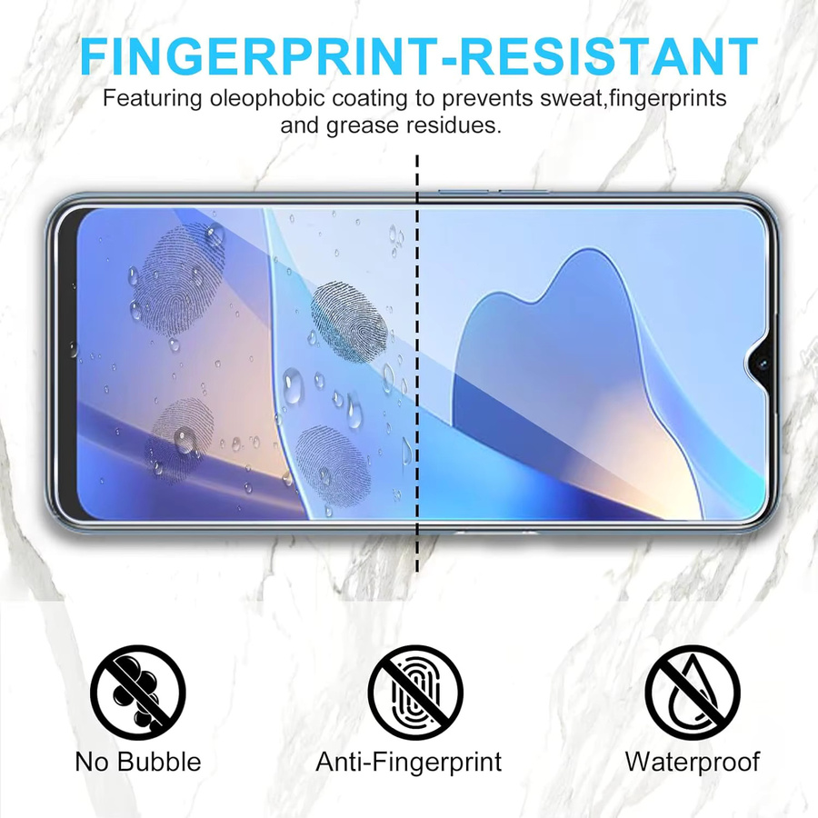 Displayschutzfolie aus gehärtetem Glas für OPPO A54s und A54 4G/5G, transparent - Bild 3