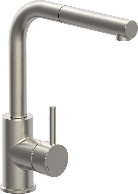 SCHÜTTE Vital Sensor Küchenarmatur mit ausziehbarem Auslauf in Edelstahloptik, Silber - Bild 1