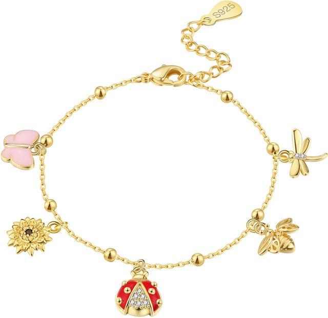 PANPOKI Armband, 925 Silber, Bicolor, Zirkonia, Damen - Bild 1