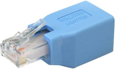StarTech.com Cisco Konsolen Rollover Adapter für RJ45 Ethernet Kabel, Blau - Bild 1
