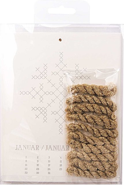 Rico Design Paper Poetry Kalender zum Besticken mit Garn, irisierend, B/T/H: 12,0 x 16,0 x 4,0 cm - Bild 1