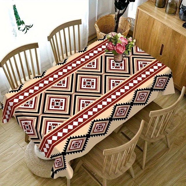 Southwestern Tribal Tischdecke von JMG Household Supplies, rechteckig, mehrfarbig, Polyester, B/T: 145 x 200 cm - Bild 1