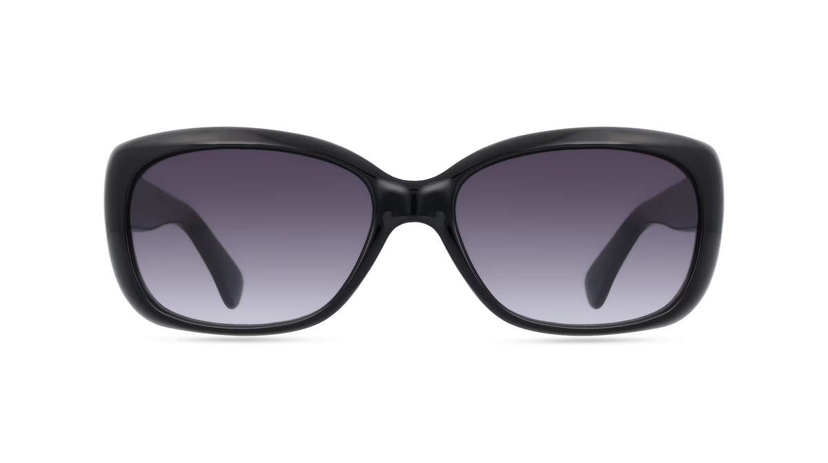Fielmann OU 033 SUN CL Sonnenbrille, Vollrand, Quadratisch, Acetat, Damen, schwarz - Bild 1