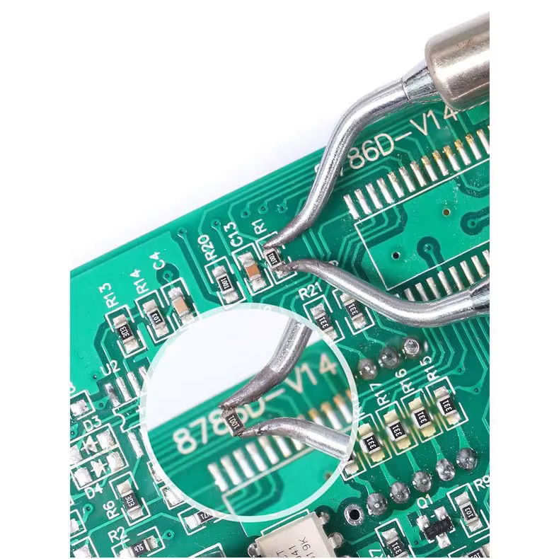 YIHUA 938D Tragbare Heißluft-Pinzette Mini-Lötstation in Silber für BGA-SMD-Reparaturen - Bild 4