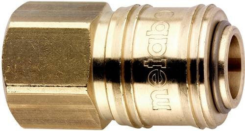 Metabo Schnellanschlusskupplung Euro 1/4 Zoll IG aus Messing in Gold - Bild 1
