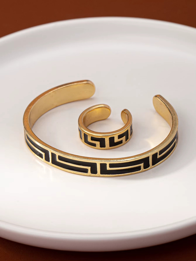Armbandring Metall, Gold - Bild 1