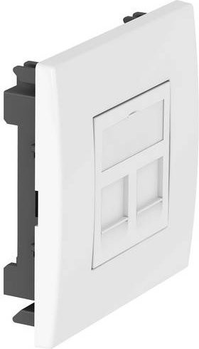OBO Bettermann Montagezubehör Datentechnikmodul Weiß B: 8,4 cm, T: 2,43 cm - Bild 1