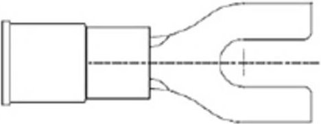 Molex Gabelkabelschuh 191420032 mit Loch-Ø 5mm - Bild 1