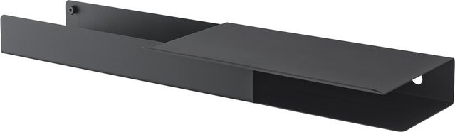Muuto Folded Shelves Platform Wandregal aus Metall in Schwarz Matt - Bild 1
