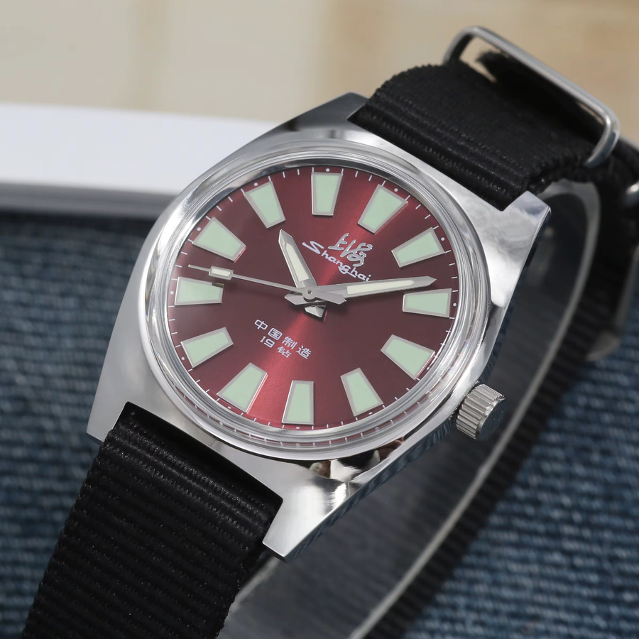 HEIMDALLR Armbanduhr, Handaufzug, Edelstahl, 36 mm, Herren, Schwarz - Bild 4