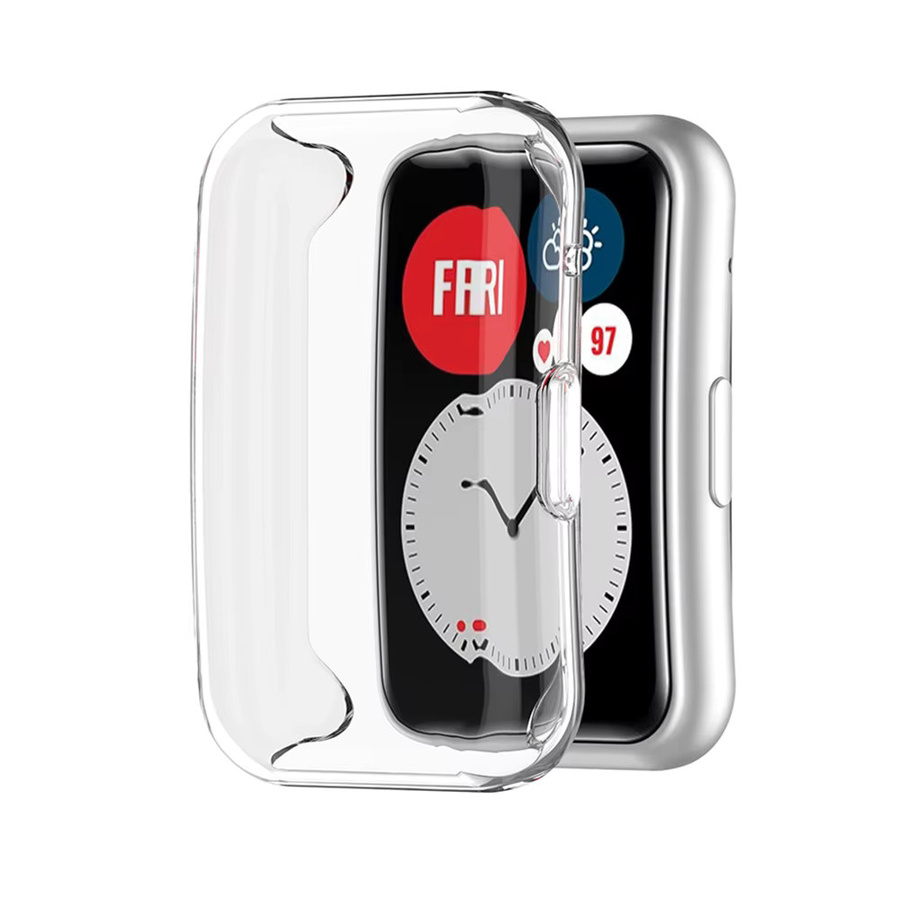 Displayschutz Huawei Watch Fit, galvanisierte TPU-Schutzhülle, transparent - Bild 3