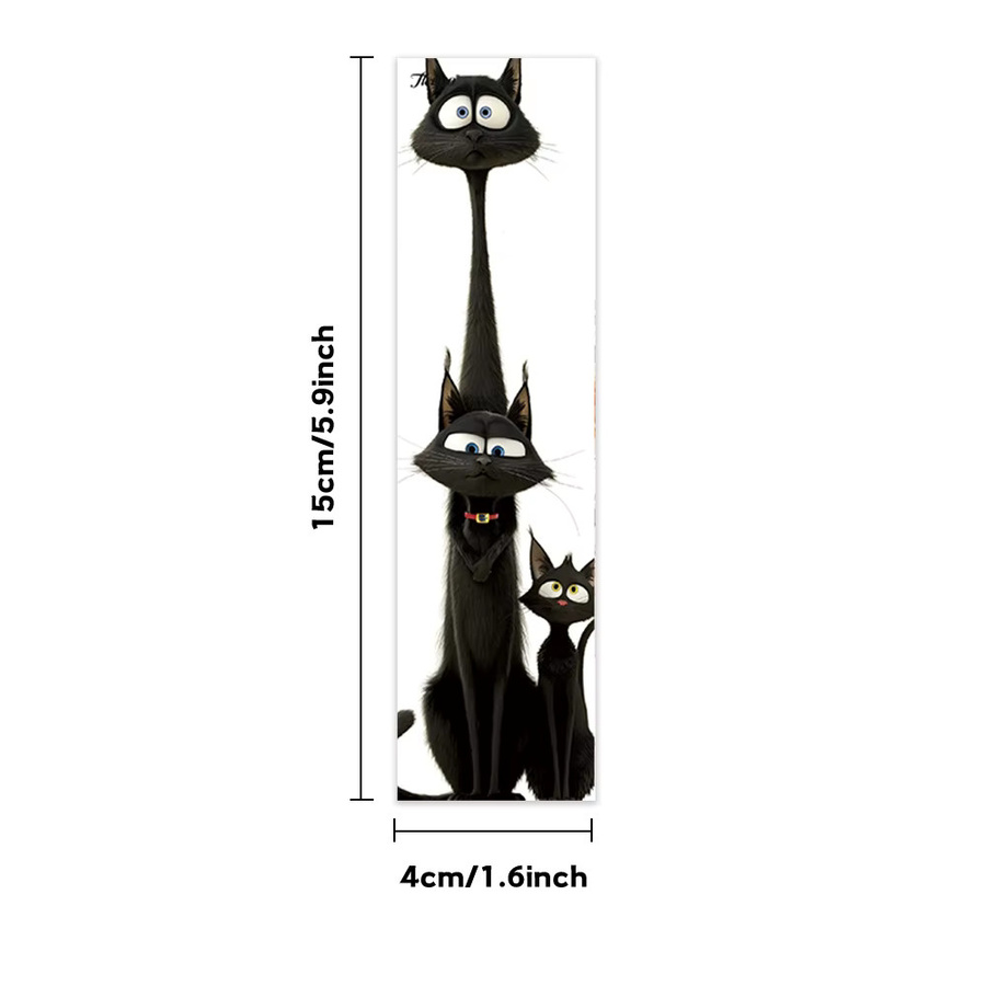 32 Stück Lesezeichen mit lustigen Katzenmotiven in Mehrfarbig, kreative künstlerische Designs aus Papier - Bild 2