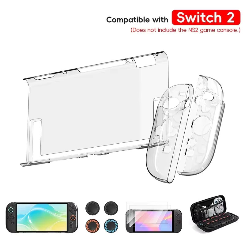 Nintendo Switch 2 Schutzhülle aus transparentem TPU für Konsole und Joy-Con - Bild 4