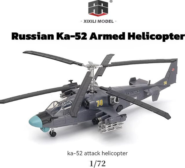 LEE Russischer Ka-52 Kampfhubschrauber, Kunststoff-Montagemodell, 1:72 - Bild 1