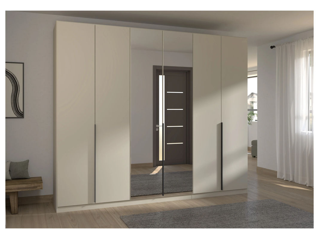 Rauch Alabama Drehtürenschrank mit Spiegel in Beige-Champagner, B/H: 271 x 229 cm - Bild 2
