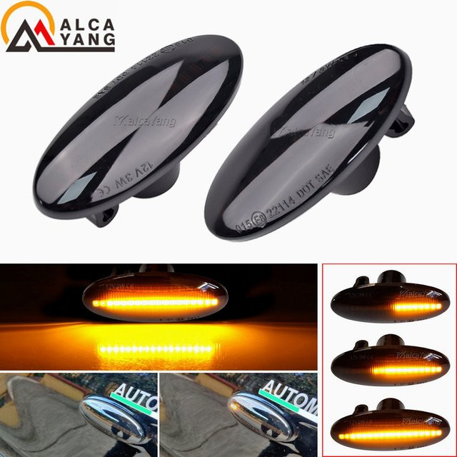 Malcayang Dynamische LED Seitenblinker für Renault Koleos 2007-2011 Pre-facelift, Sequentielle Fender Blinker Lampe - Bild 1