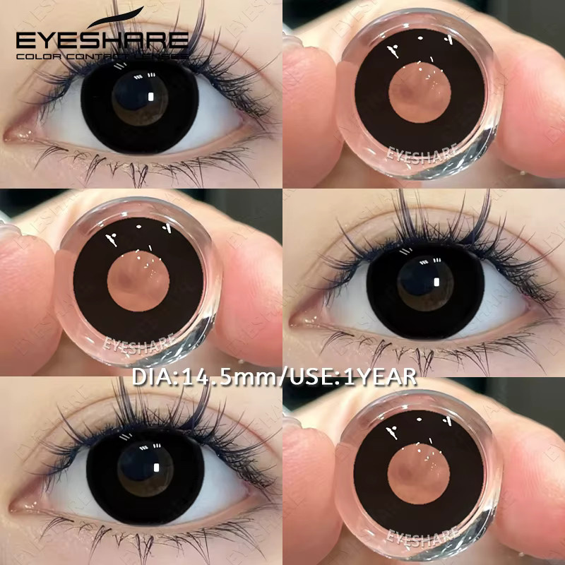 EYESHARE Farbkontaktlinsen Pure-White, Unisex - Bild 2