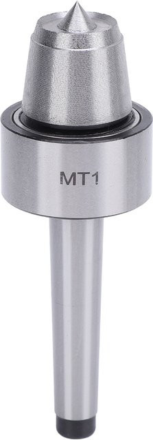ZJCHAO Live Center MT1 aus Edelstahl für Holzdrehmaschinen und Metallbearbeitung, Silber - Bild 1