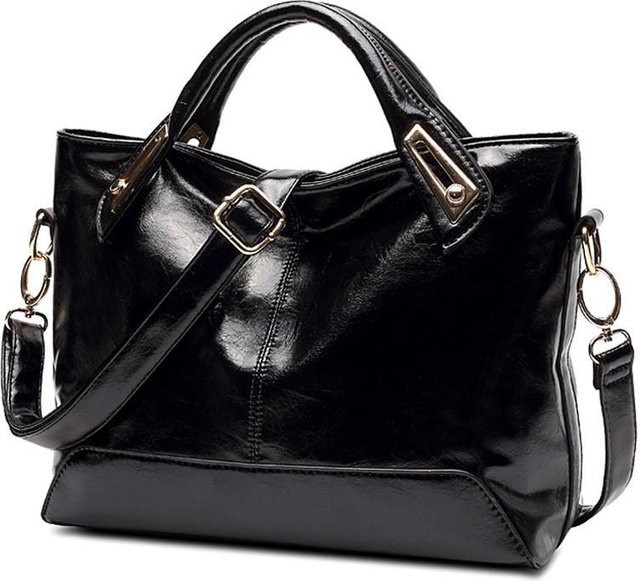JMG Bags Tote Bag Ölwachsleder, Damen, black - Bild 1