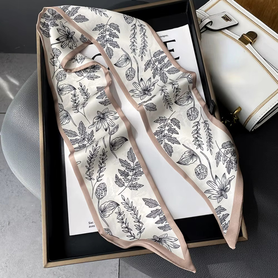 Haarbandschal Damen, Floral, Seide - Bild 2