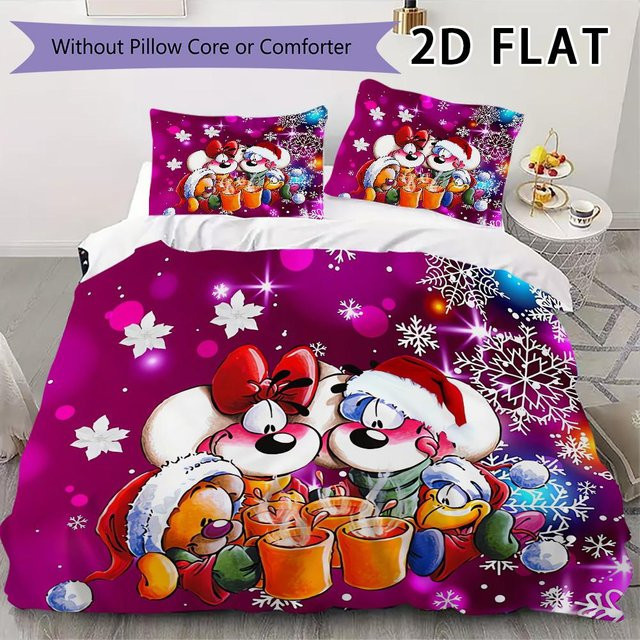 Diddl Bettwäsche-Set mit Motiv, bestehend aus 1 Bettbezug und 2 Kissenbezügen, Mehrfarbig, Marke wanghengyao, B/H: 250 x 220 cm - Bild 1