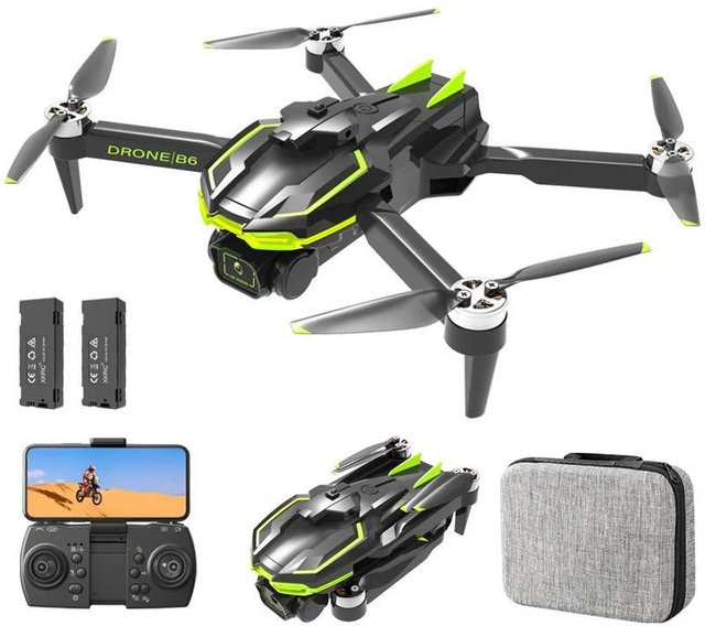 LYZRC B6 Race Drone Quadcopter mit 8K Kamera, GPS, WIFI FPV und Hindernisvermeidung in Schwarz - Bild 1