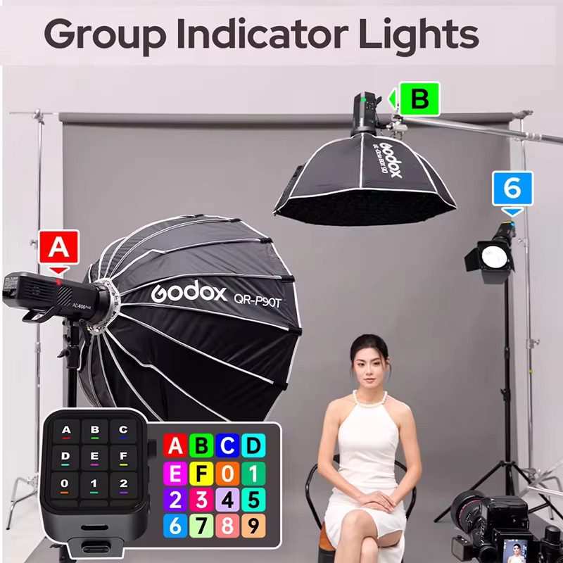 Godox AD400Pro II WITSTRO All-in-One Outdoor-Blitzgerät in Schwarz mit Li-Ionen-Akku, TTL, HSS und 2,4G Wireless X-System - Bild 4