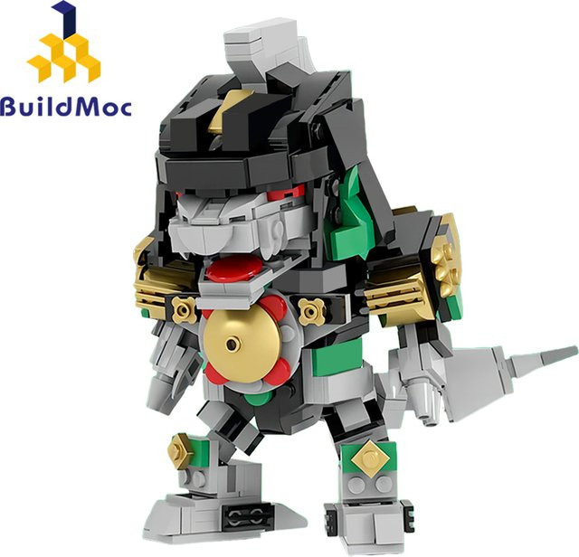 MOCBUILDING Dinosaurier-Team Modell MOC DIY Bauset aus Kunststoff in Mehrfarbig - Bild 1