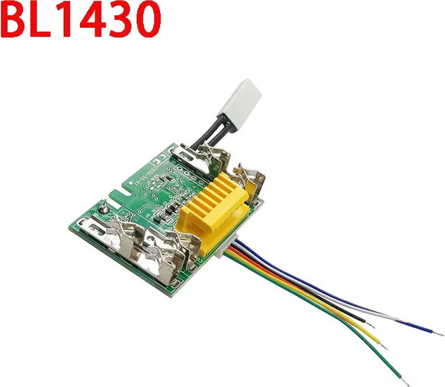 Makita BL1430 Li-Ion Akku PCB Ladeschutz Platine für 14,4 V, Farbe: Rot/Mehrfarbig - Bild 1