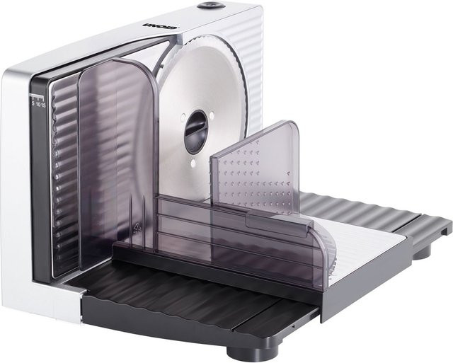 Unold Curve Allesschneider Silber aus Edelstahl mit Kabelaufbewahrung - Bild 1