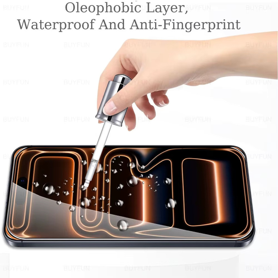 2 Stück Displayschutzfolie aus gehärtetem Glas für Apple iPhone 17 Pro Max, iPhone 17 Pro und iPhone 17 Air, transparent - Bild 3