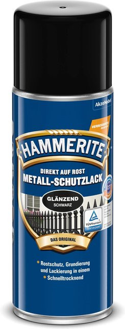 Hammerite Metall-Schutzlack-Spray Schwarz Glänzend 400 ml - Bild 1
