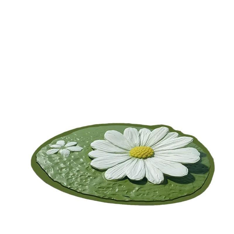 Rutschfeste Badezimmer-Bodenmatte von Yiran Furniture mit Blumenmuster, saugfähig und schnelltrocknend, B/B: 40 x 60 cm, Mehrfarbig - Bild 2