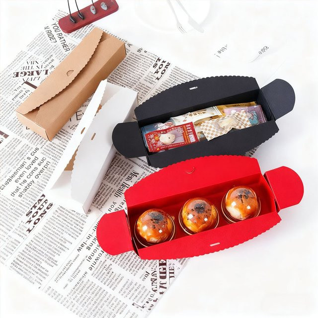 Faltbare Keksdose als Geschenkbox für Backwaren und Süßigkeiten in Rot - Bild 1
